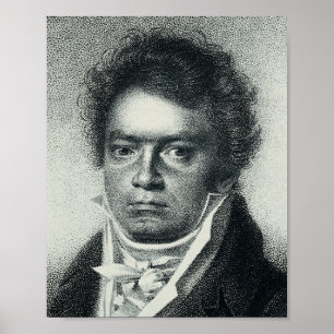 Ludwig Van Beethoven Portrait ポスター