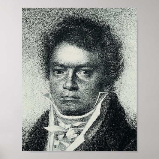 Ludwig Van Beethoven Portrait ポスター (正面)