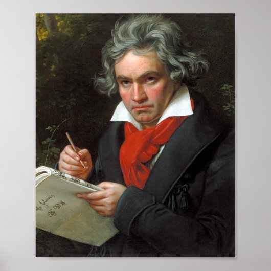 Ludwig van Beethoven Portrait ポスター (正面)