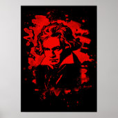 Ludwig Van Beethoven Tribute (red) ポスター (正面)