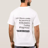 Ludwig Wittgenstein,Tractatus Logico-Prohicus Tシャツ (裏面)