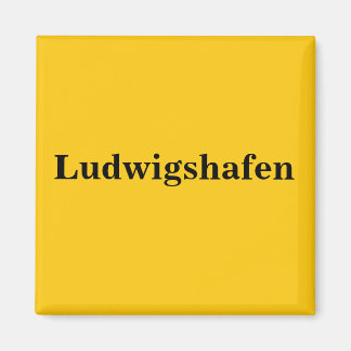 Ludwigshafen  Magnet Schild Gold Gleb マグネット