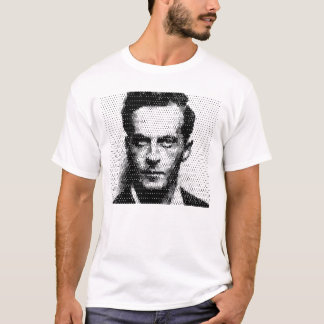 Ludwik Wittgenstein raster portrait Tシャツ