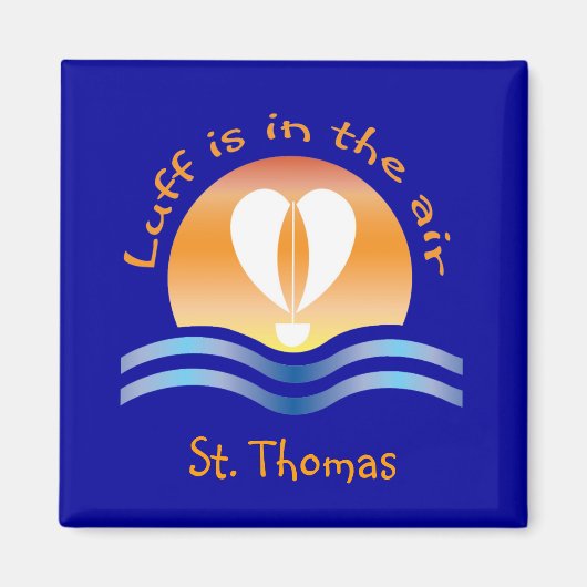 Luffers Sunset_Luffは空中St. Thomas マグネット (正面)