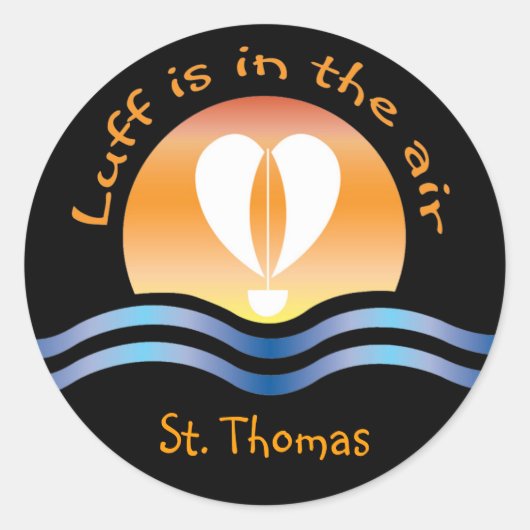 Luffers Sunset_Luffは空中St. Thomas ラウンドシール (正面)