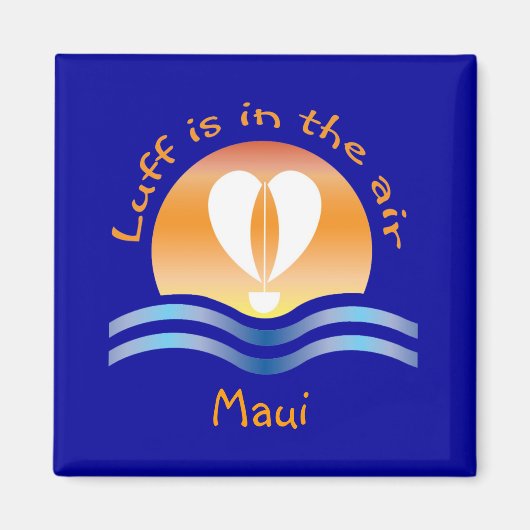 Luffers Sunset_Luffはair_Mauiにある マグネット (正面)
