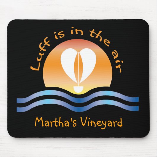 Luffers Sunset_Luff in the air_Martha's Vineyard マウスパッド (正面)