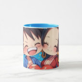 Luffy & Boa Hancock Anime Mug マグカップ (中央)