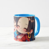 Luffy & Boa Hancock Anime Mug マグカップ (正面右)