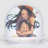 Luffy & Boa Hancock Anime Snow Globe (裏面)