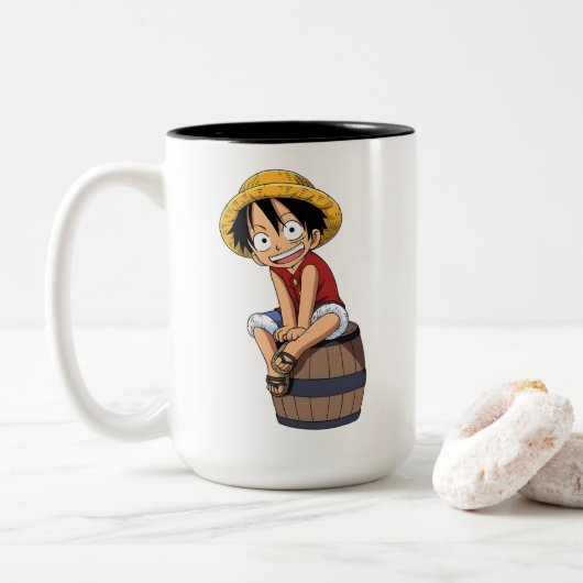 Luffy One Piece Mug ツートーンマグカップ (ドーナツ)