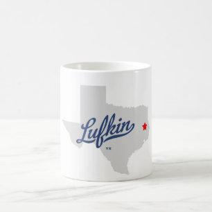 Lufkinテキサス州TXのワイシャツ コーヒーマグカップ