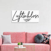 Luftschloss、ドイツ語、空城、デイドリーム キャンバスプリント (インサイチュ (リビング))