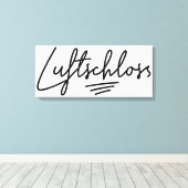 Luftschloss、ドイツ語、空城、デイドリーム キャンバスプリント (インサイチュ (ウッドフロア))