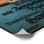 Luftshif Zeppelin Airship over Town Poster ポスター (角)