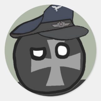 LuftwaffeBall - polandball ラウンドシール