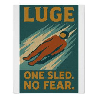 Luge – One Sled. No Fear ポスター