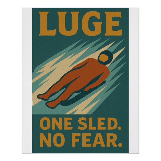 Luge – One Sled. No Fear ポスター (正面)