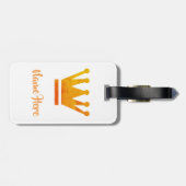 Luggaeのラベルを引く金王冠 ラゲッジタグ (裏面横)
