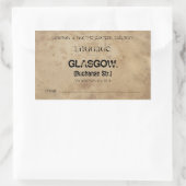 Luggage Glasgow (To customize) 長方形シール (バッグ)