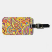luggage label with paisley design ラゲッジタグ (正面横)