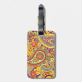 luggage label with paisley design ラゲッジタグ (裏面縦)