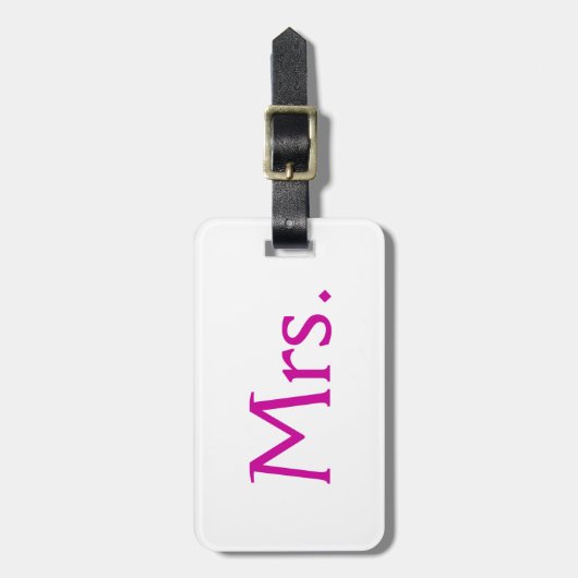 Luggage Tag夫人 ラゲッジタグ (正面縦)