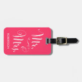 Luggage Tag -ショッキングピンクファンシーな氏及び夫人 ラゲッジタグ (正面横)
