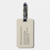 Luggage Tag ラゲッジタグ (裏面縦)