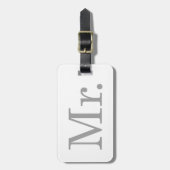 Luggage Tag -新婚旅行の荷物氏 ラゲッジタグ (正面縦)