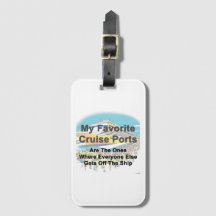 LUGGAGE TAG - 私のお気に入りのクルーズ寄港地