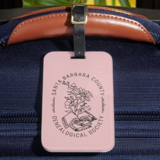Luggage Tag - Books & Florals (Rose) ラゲッジタグ