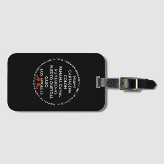 Luggage Tag Dark ラゲッジタグ (正面横)