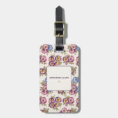 Luggage Tag Flowers | Adventure Awaits ラゲッジタグ (正面縦)