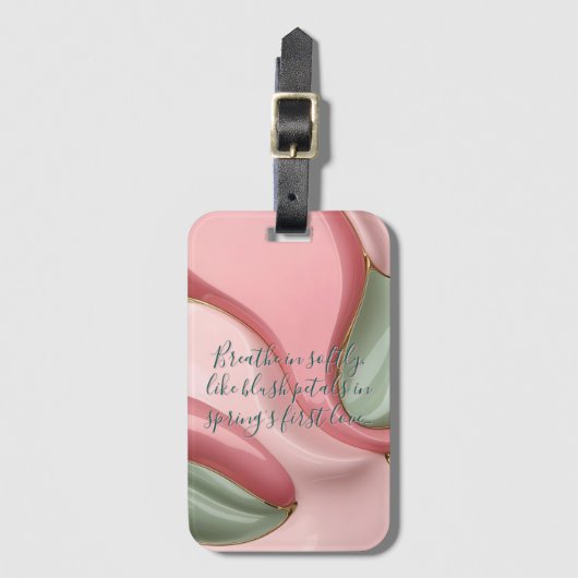 Luggage tag in stylish graphic ラゲッジタグ (正面縦)