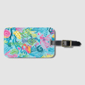 Luggage tag in stylish graphic ラゲッジタグ (正面横)