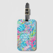 Luggage tag in stylish graphic ラゲッジタグ (正面縦)