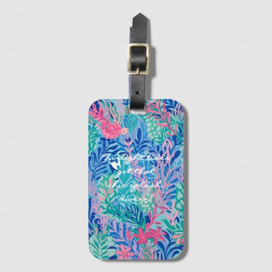 Luggage tag in stylish graphic ラゲッジタグ (正面縦)
