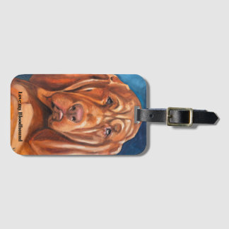Luggage tag with bloodhound ラゲッジタグ