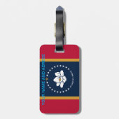 Luggage Tag with Flag of Mississippi ラゲッジタグ (裏面縦)