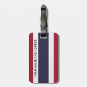 Luggage Tag with Flag of Thailand ラゲッジタグ (裏面縦)