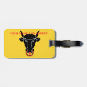 Luggage Tag with Flag of Uri, Switzerland ラゲッジタグ (裏面横)