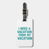 Luggage tags funny, funny quote ラゲッジタグ (正面縦)