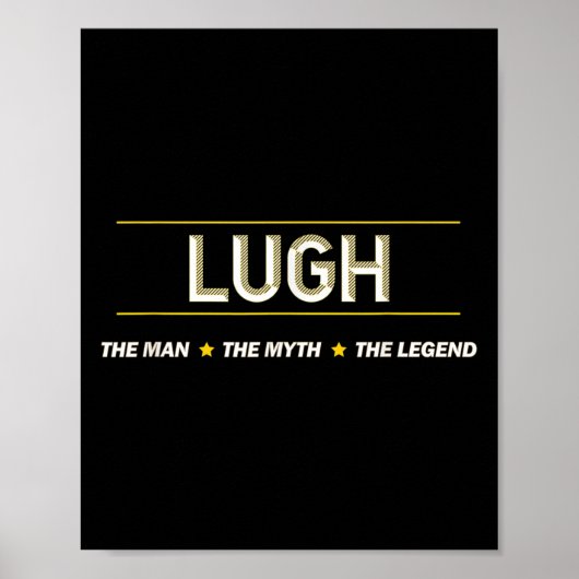 Lugh - The Man The Myth The Legend _ Mens Boys Nam ポスター (正面)