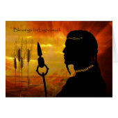 Lughnasadh、Sun God Lugh、Wheatの恵み (正面横)