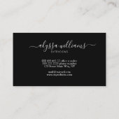 Luguary Lash Services エレガント Watercolor(Luguary Las 名刺 (裏面)