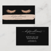 Luguary Lash Services エレガント Watercolor(Luguary Las 名刺 (正面/裏面)