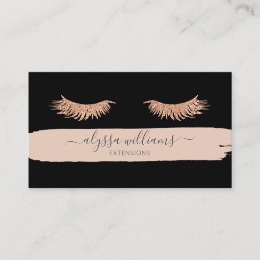 Luguary Lash Services エレガント Watercolor(Luguary Las 名刺 (正面)