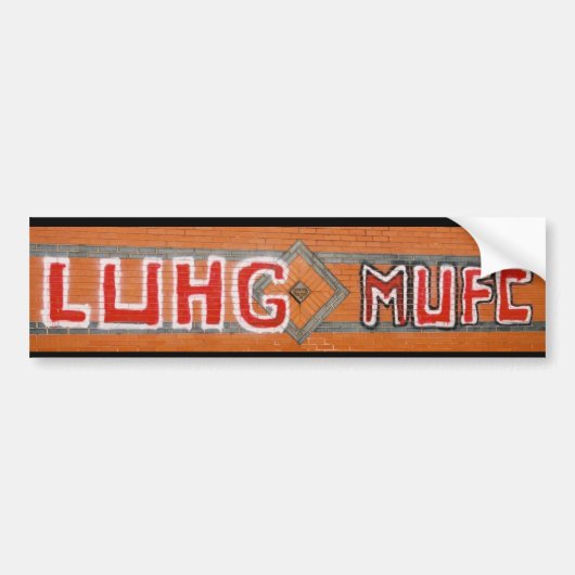 LUHG MUFC バンパーステッカー (正面)