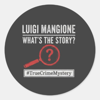 Luigi Mangione - What's The Story? Mystery Sticker ラウンドシール